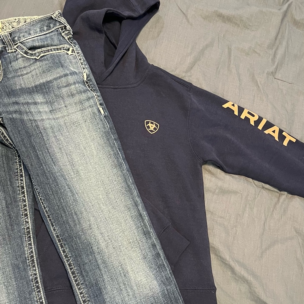 Ariat hoodie and jeans-little girls size 16